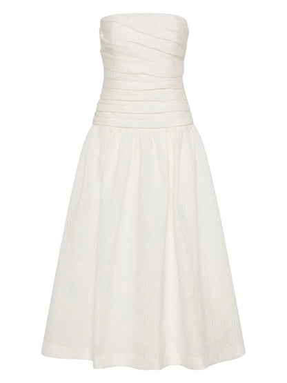 Strapless Ruched Dress