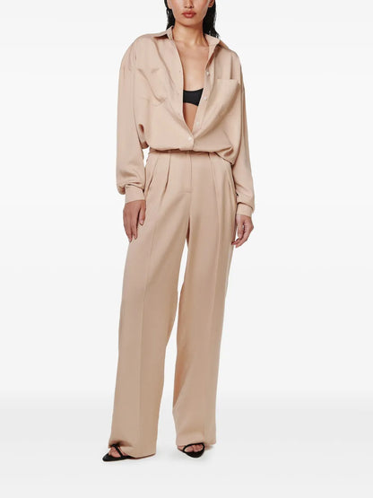 Pintuck Detailing Trousers