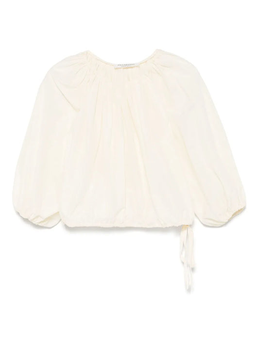 Pleat-Detail Blouse