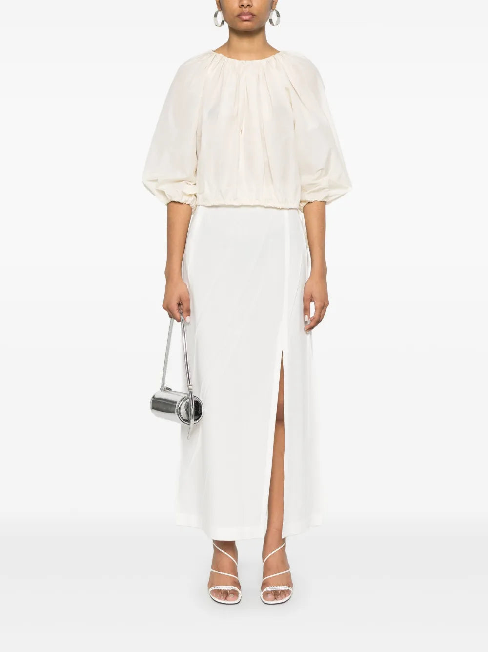 Pleat-Detail Blouse