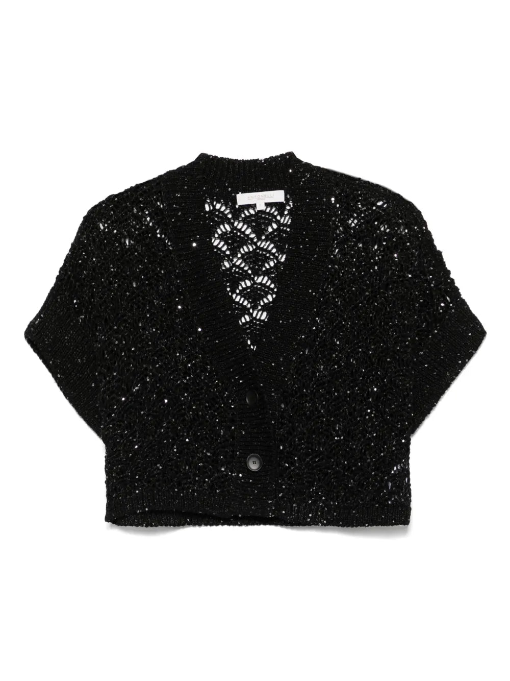 Sequin-Embellished Cardigan