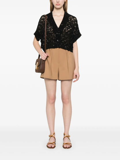 Sequin-Embellished Cardigan