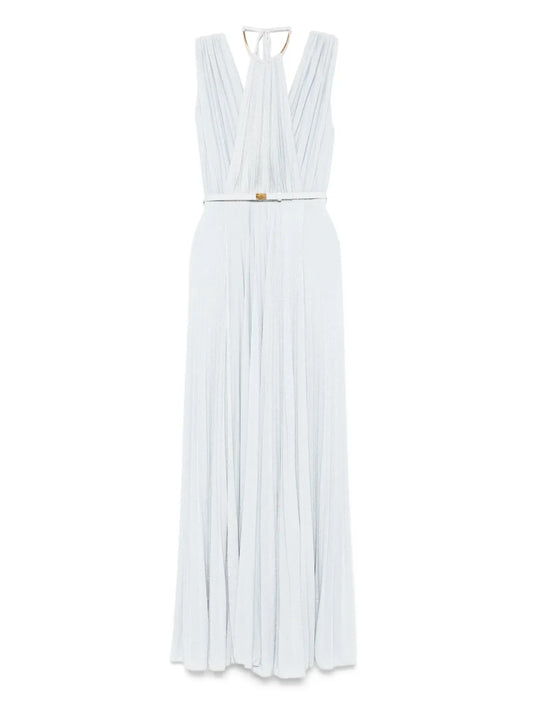 Plissé Maxi Dress