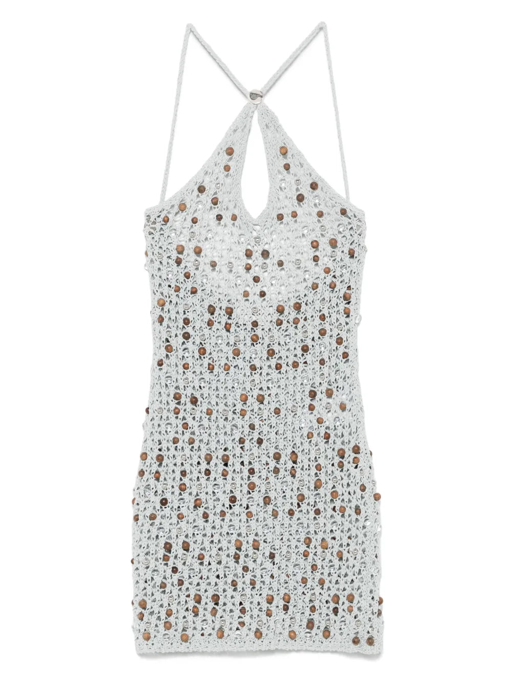 Beaaded Knitted Mini Dress