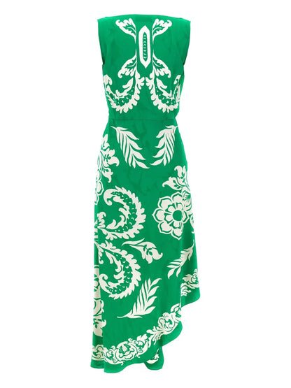 Floral-Print Midi Dress