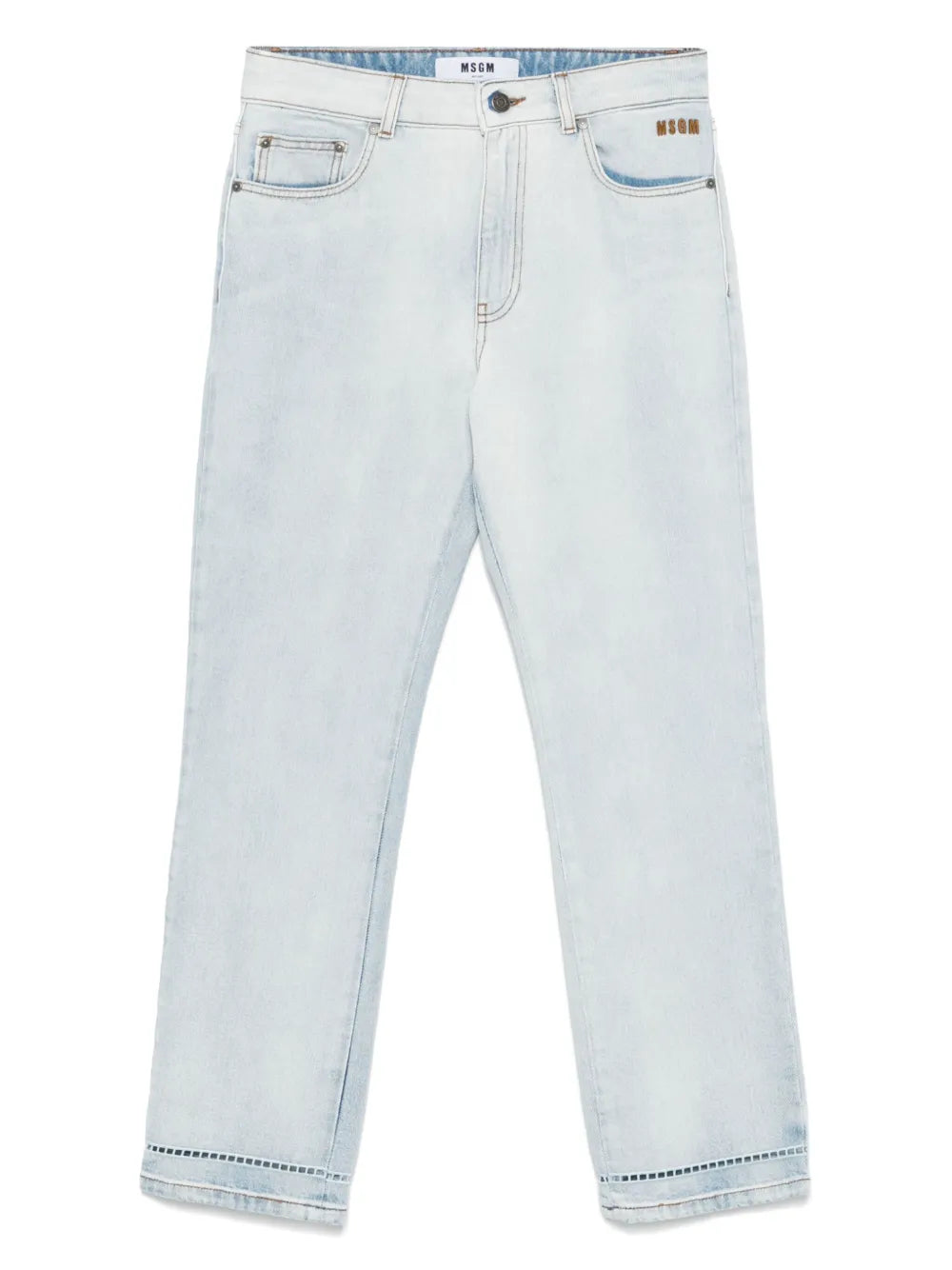 Logo-Embroidered Jeans