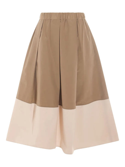 Colour-Block Midi Skirt