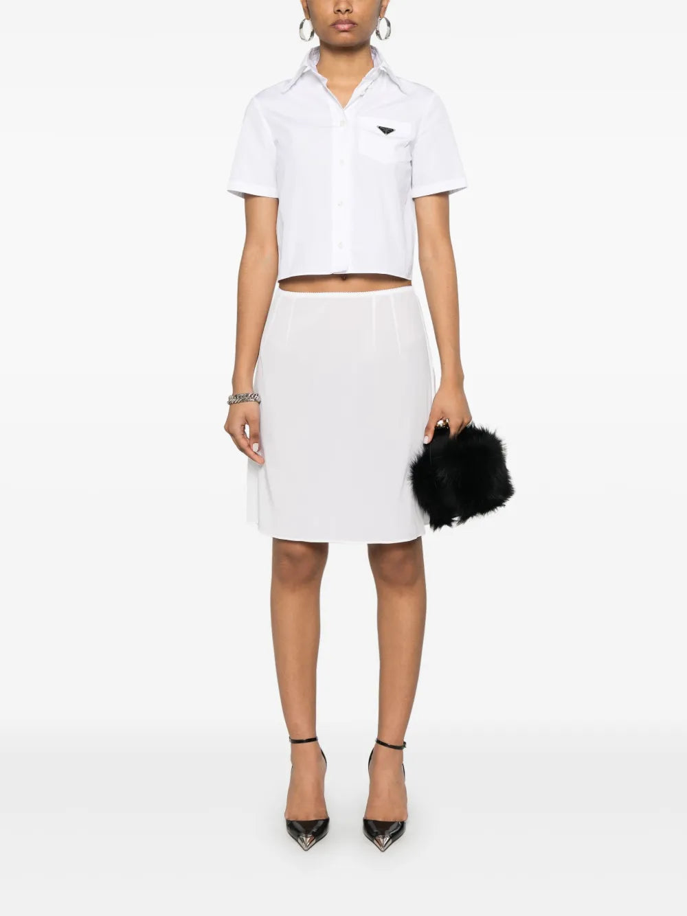 Semi-Sheer Mini Skirt