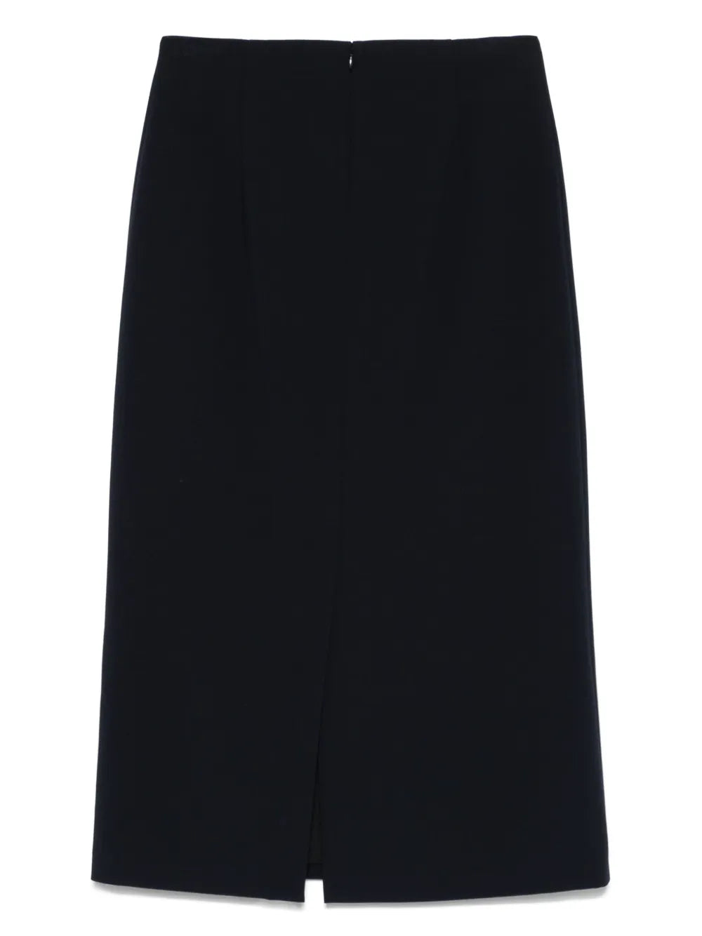 Rear-Slit Midi Skirt