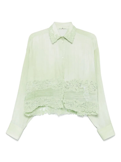 Lace-Detailed Shirt