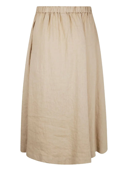 Linen Midi Skirt