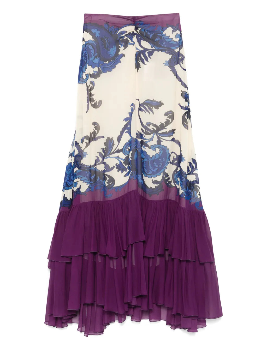 Paisley-Print Maxi Skirt