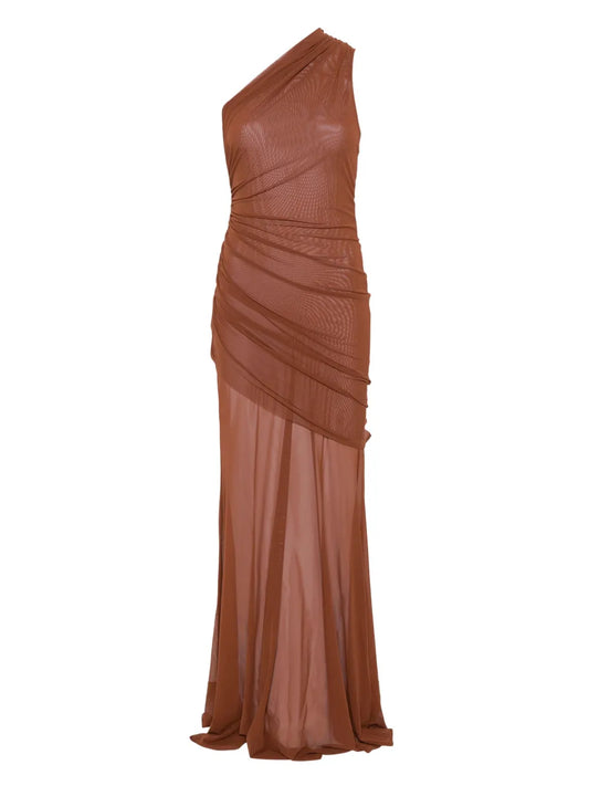 Ruched Tulle Dress