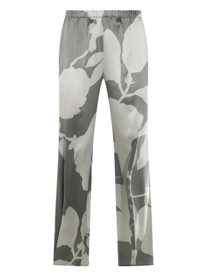 Abstract-Pattern Print Trousers