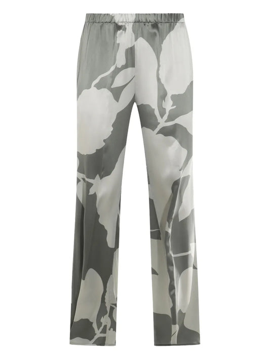 Abstract-Pattern Print Trousers