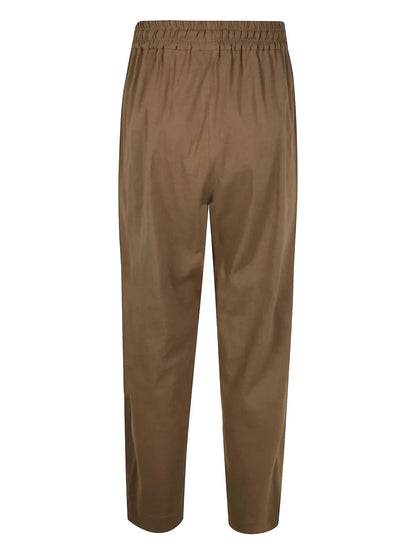 Elasticated-Waist Trousers
