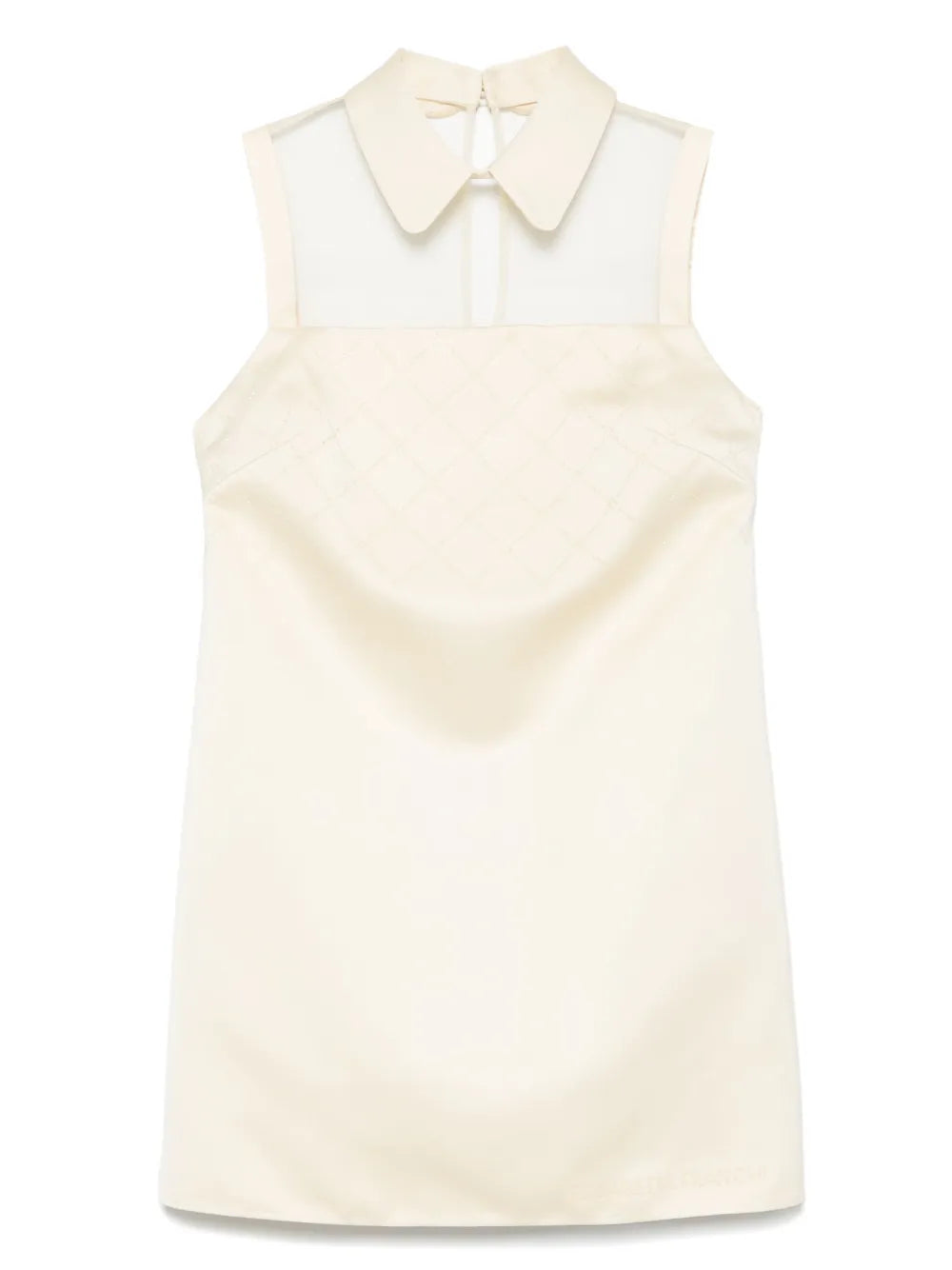 Rhinestones Satin Mini Dress