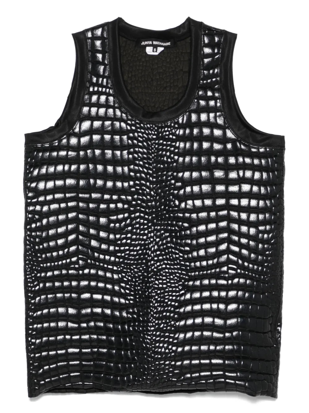 Crocodile-Embossed Top