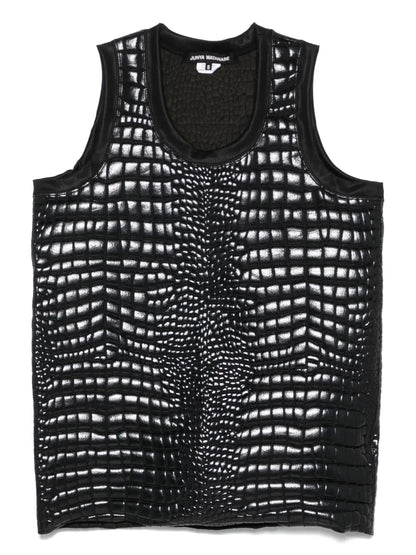 Crocodile-Embossed Top