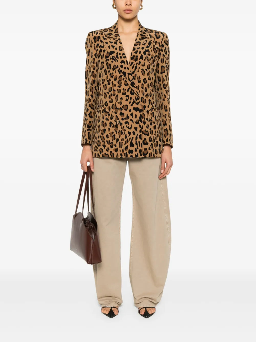 Leopard-Print Blazer
