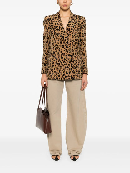Leopard-Print Blazer