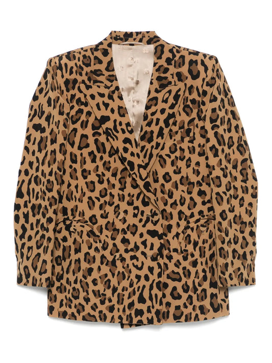 Leopard-Print Blazer