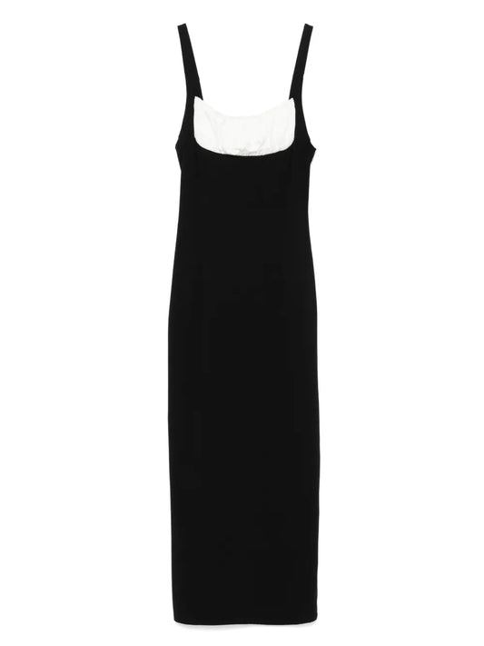 Gathered Sleeveless Midi Dress