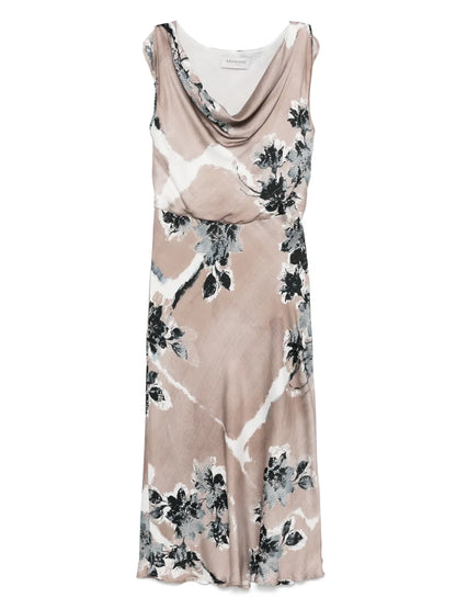 Floral-Print Midi Dress