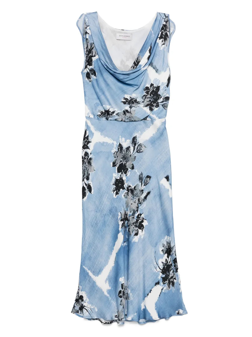Floral-Print Midi Dress
