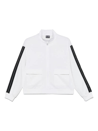 Stripe-Trim Sweatshirt