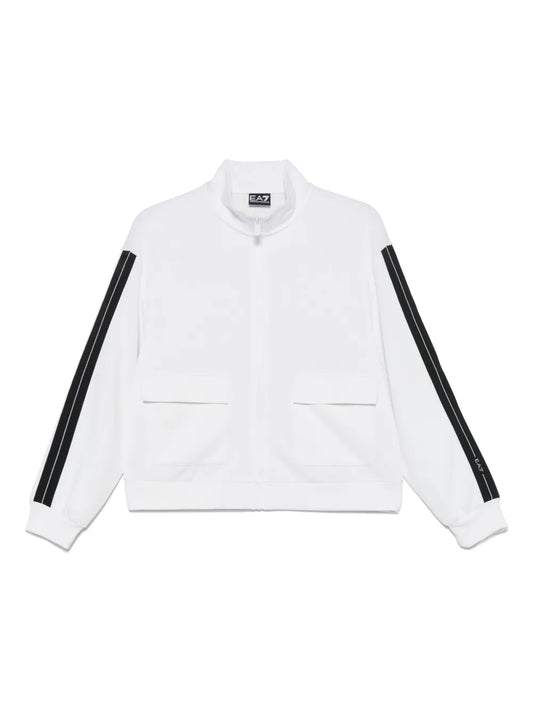Stripe-Trim Sweatshirt