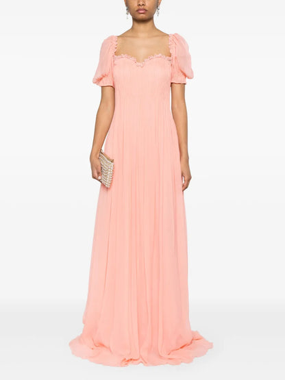 Pleated Maxi Dress