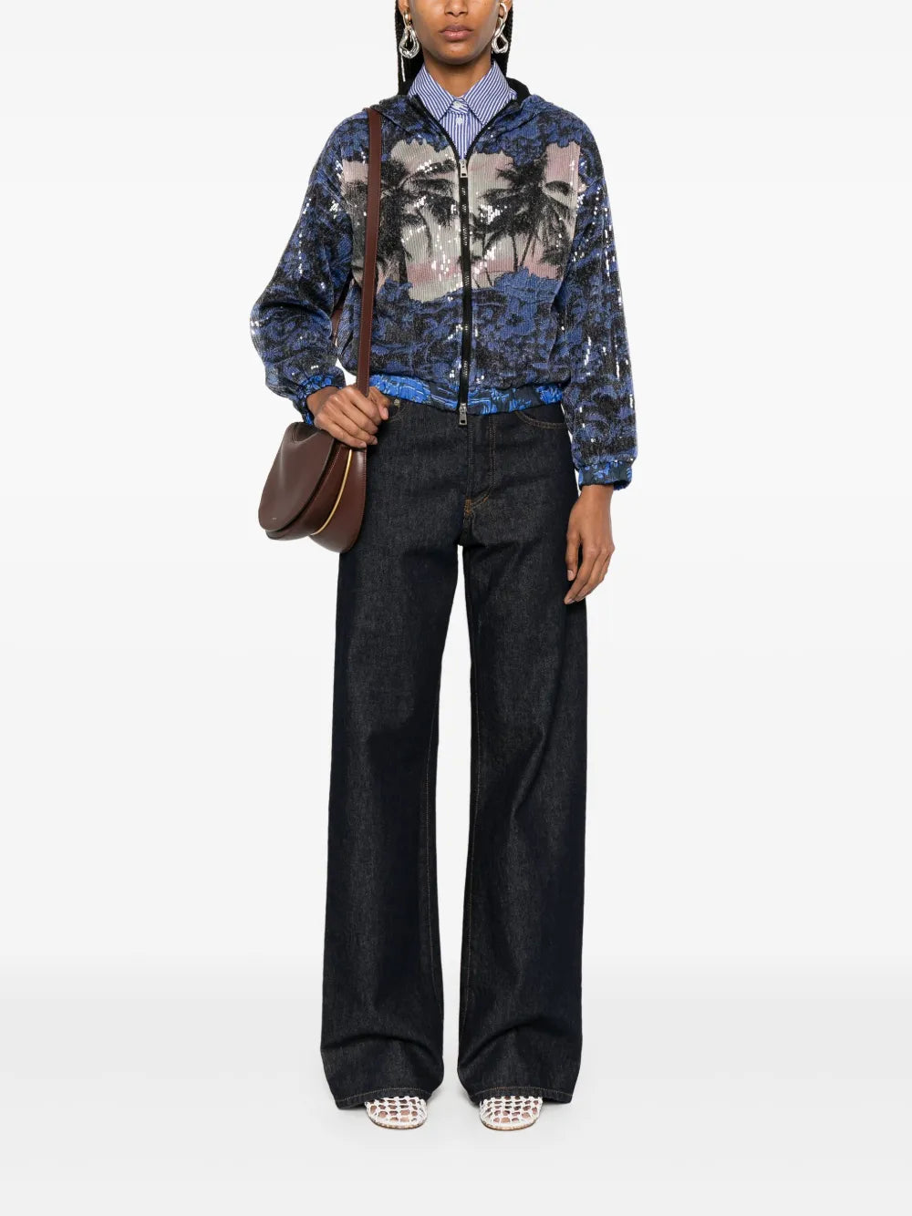 Landscape-Motif Jacket