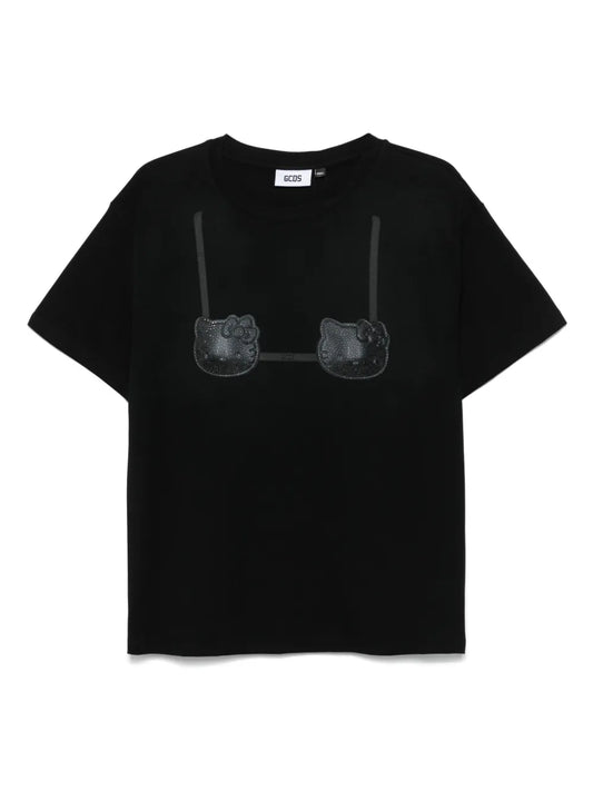 Printed-Bra T-Shirt