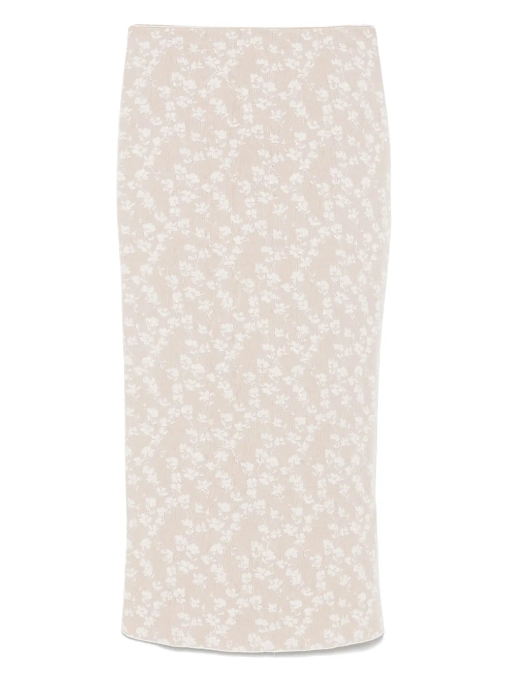 Bloom-Jacquard Midi Skirt