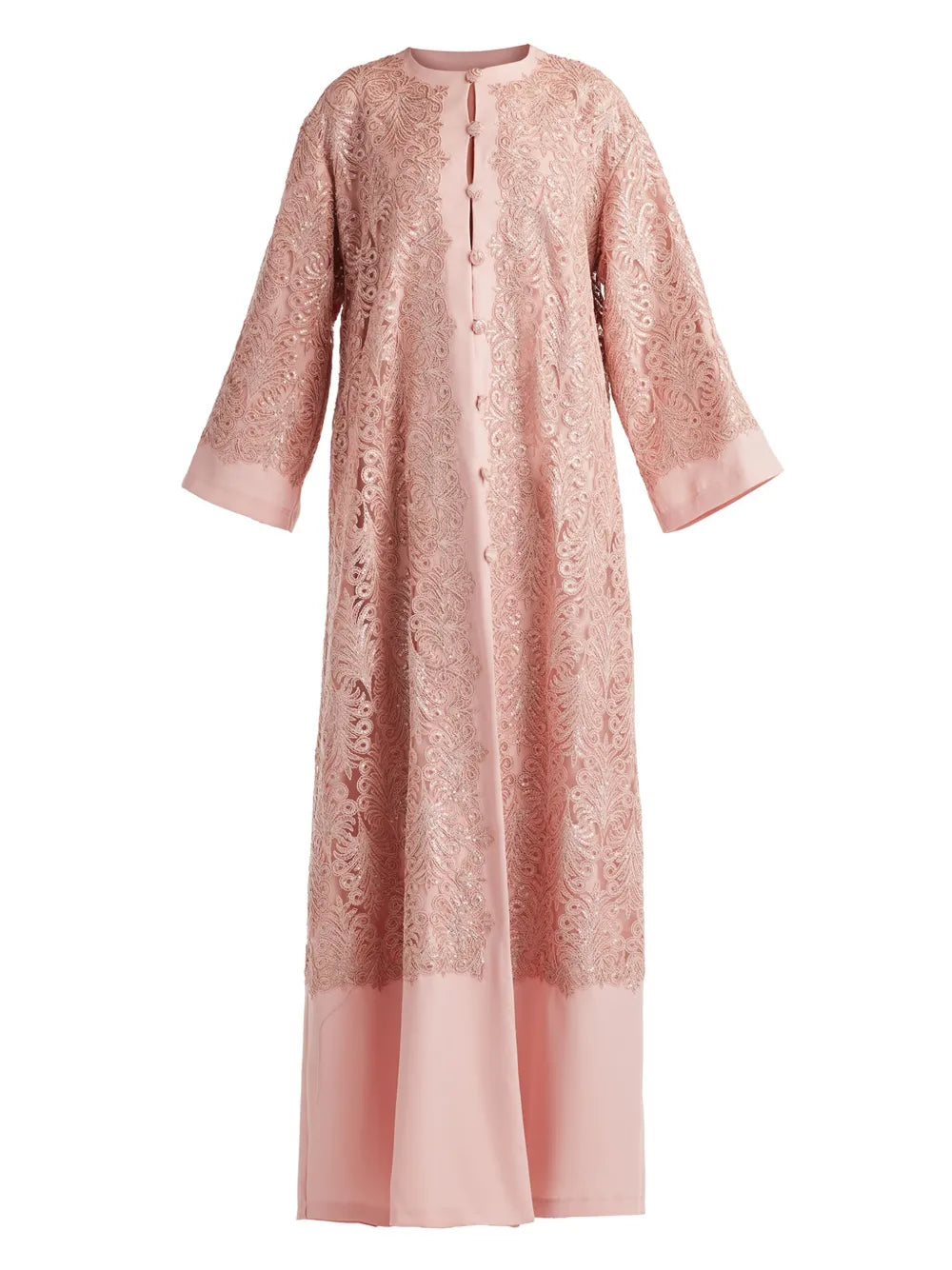 Lace-Embroidered Dress