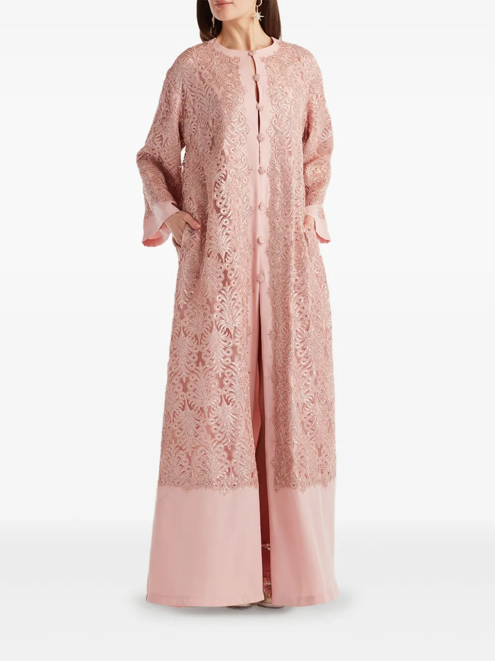 Lace-Embroidered Dress