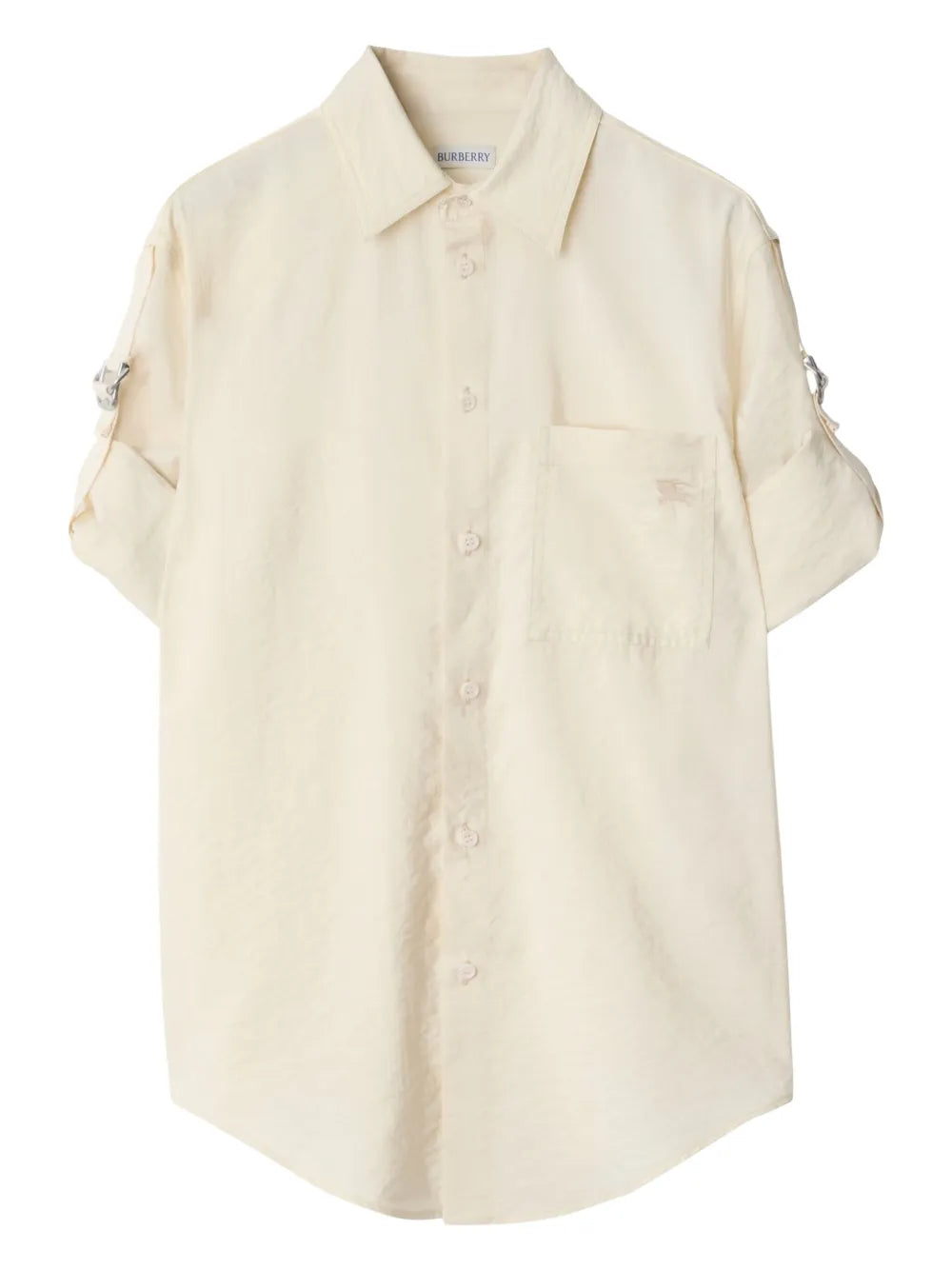 Logo-Embroidered Silk Shirt