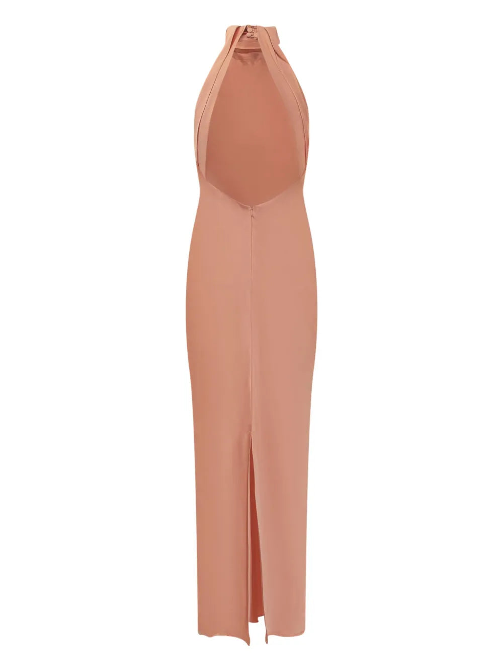 High-Neck Halter Neck Dress