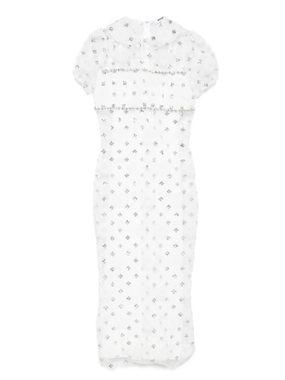 Sequin-Embellished Midi Dress