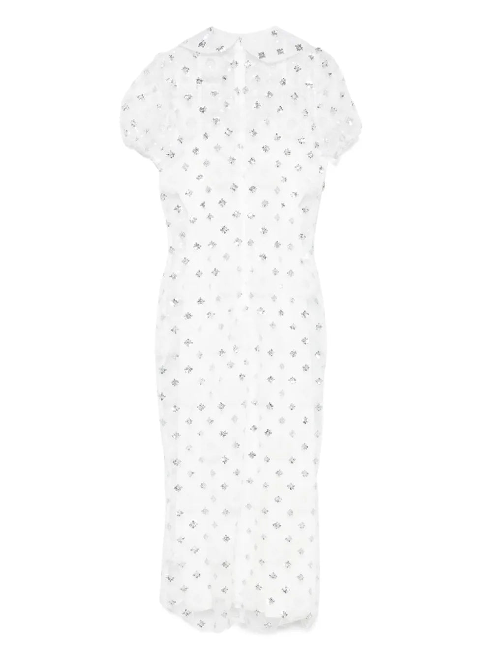 Sequin-Embellished Midi Dress
