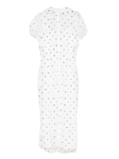 Sequin-Embellished Midi Dress