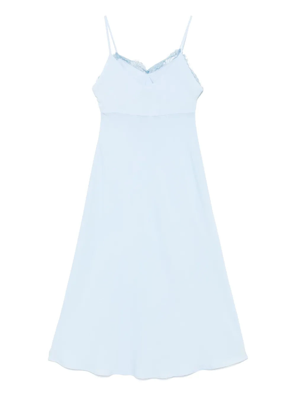 Lace-Trim Midi Dress