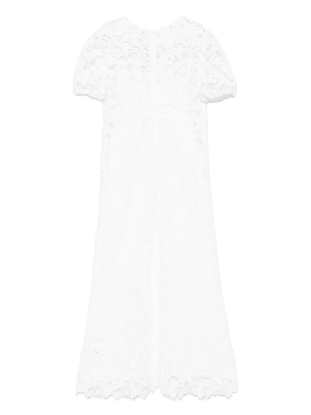 Guipure-Lace Midi Dress