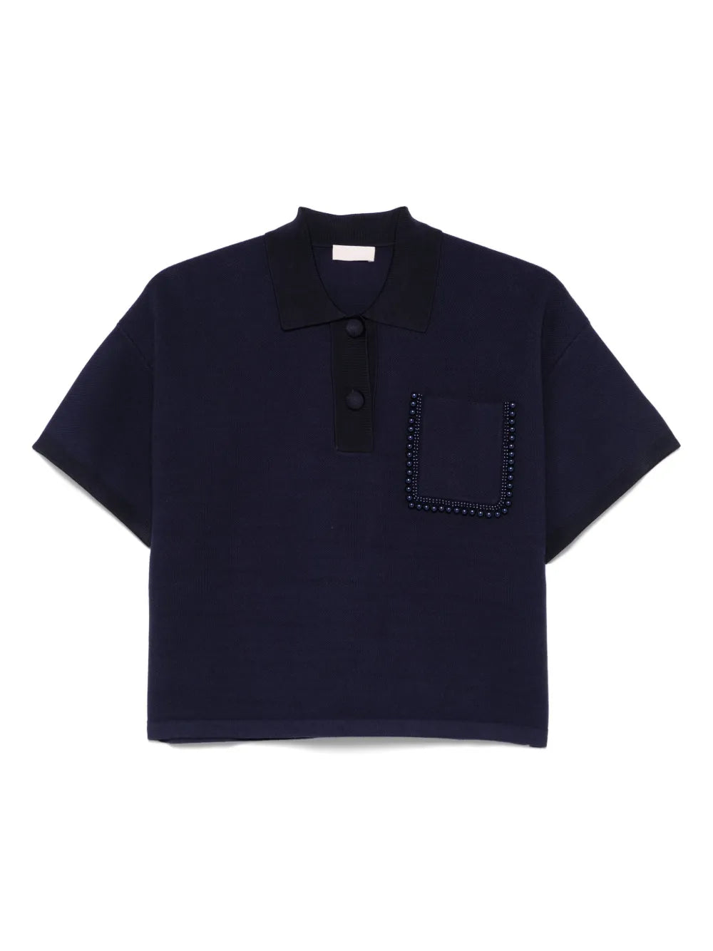 Beaded Polo Top