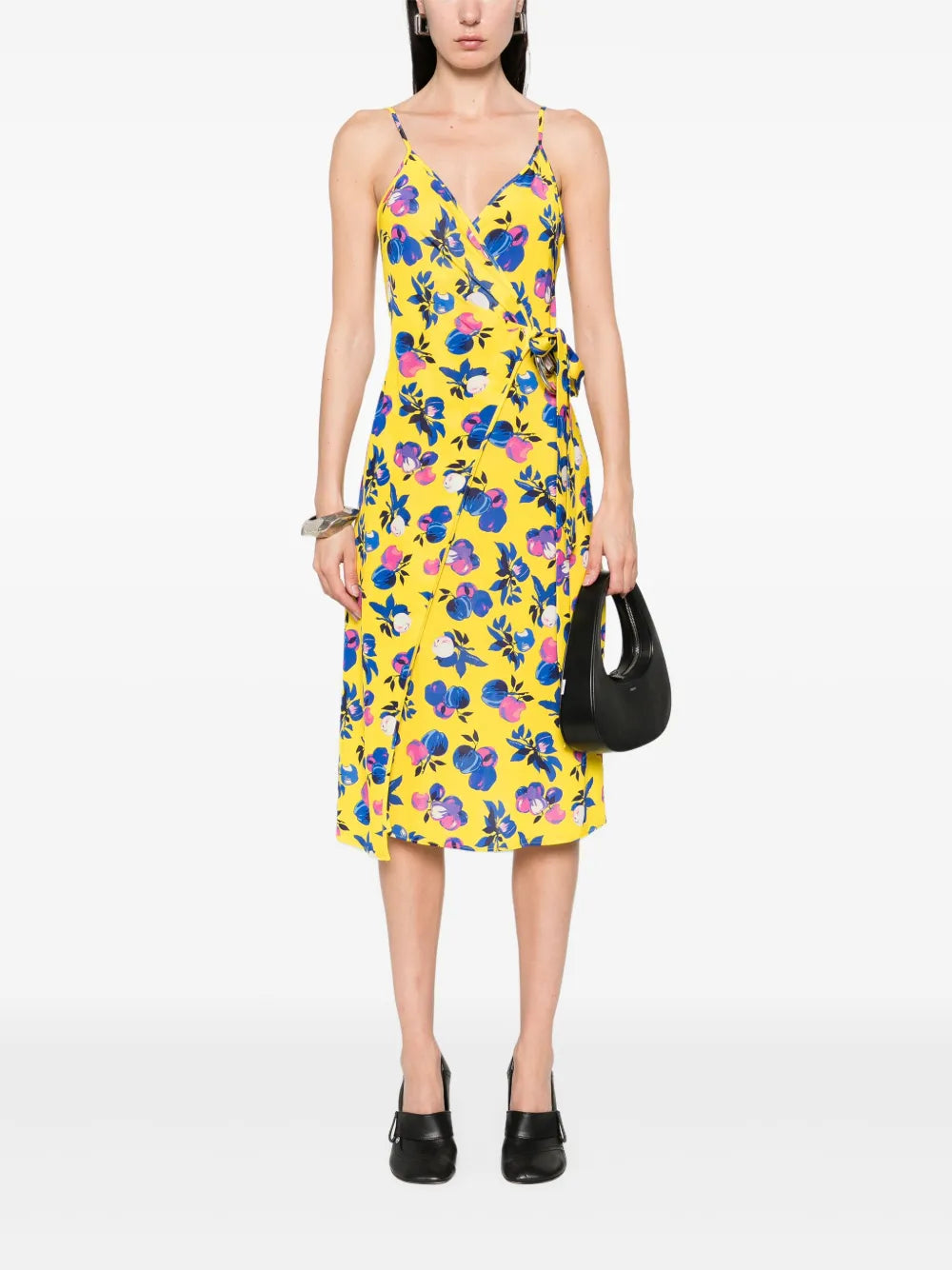 C-Logo Wrap Mini Dress