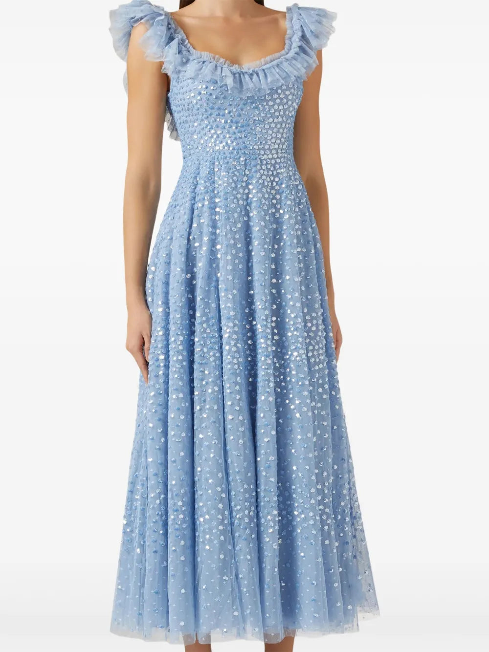 Scatter Dot Midi Dress