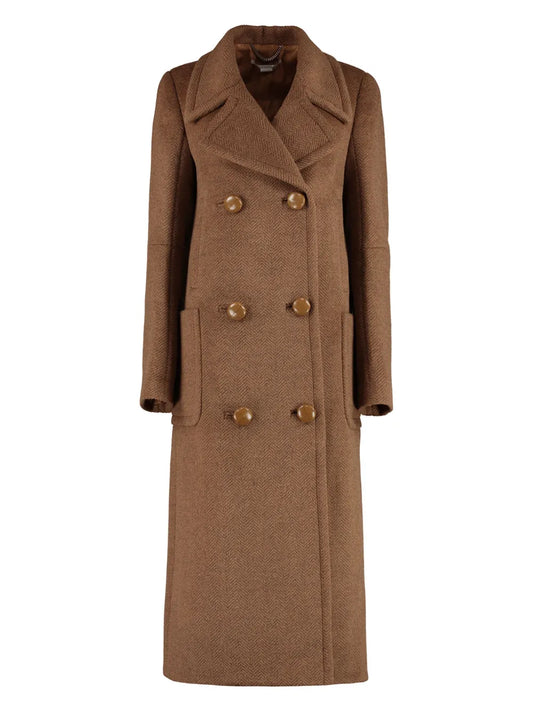 Wool Double-Breasted Coat