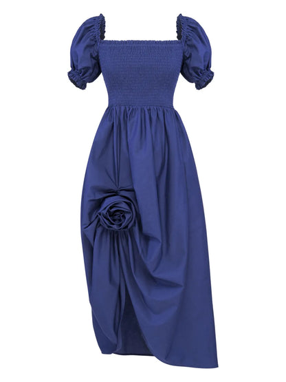 Belle Off-Shoulder Smocked Dress