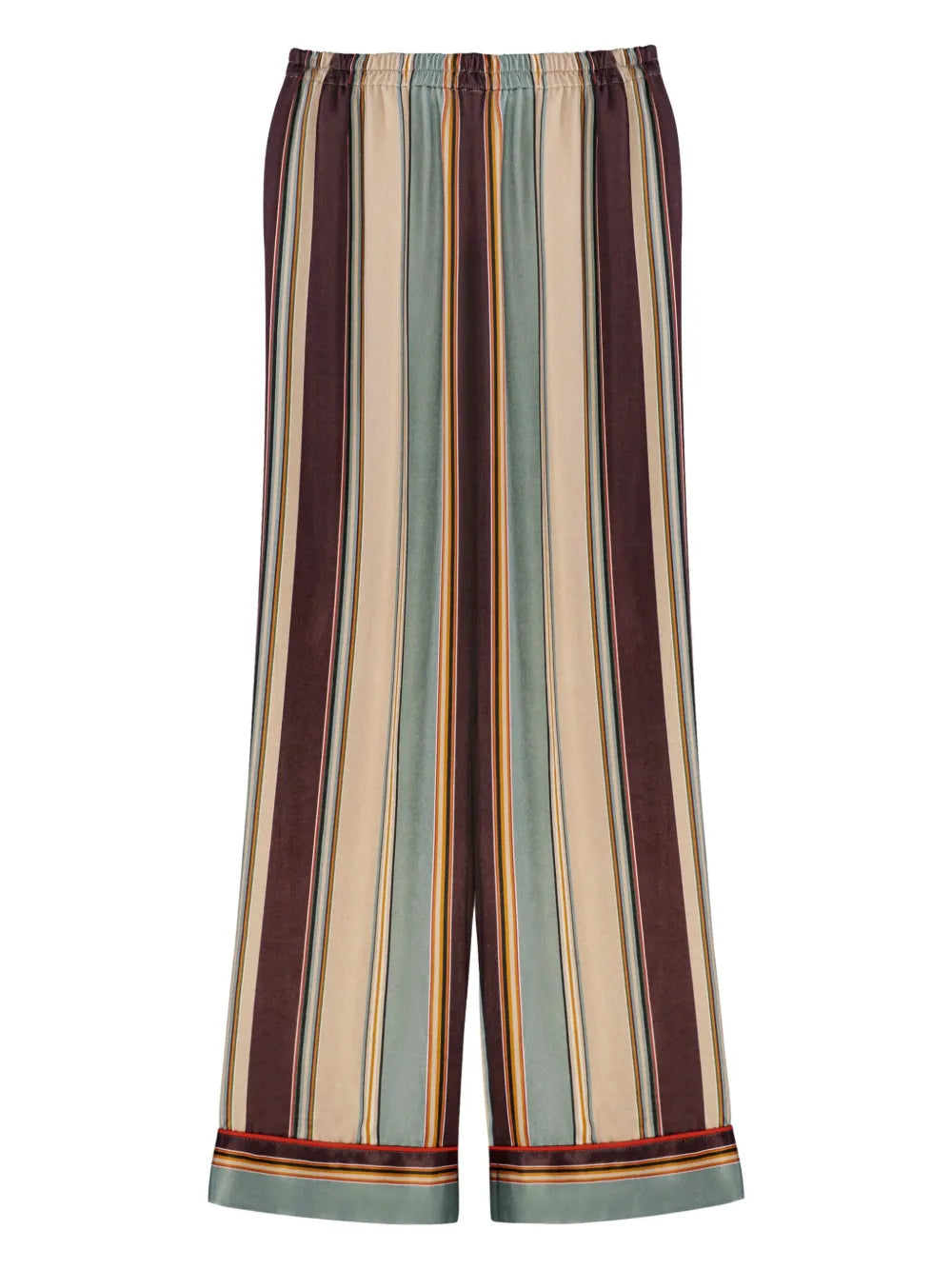 Striped Straight-Leg Trousers